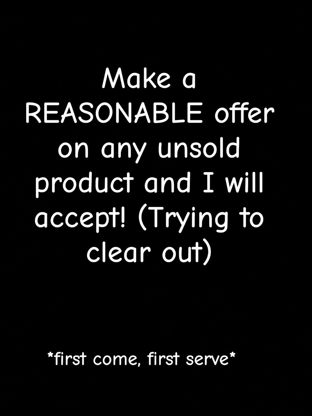 Shop Notice Graphic Text Sign - Black & White